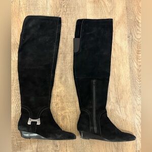 Calvin Klein Black Knee-High Women's Boots